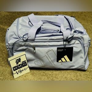 Adidas Defender 5 Small Duffel Bag: Violet Tone Purple/Silver Metallic - NWT